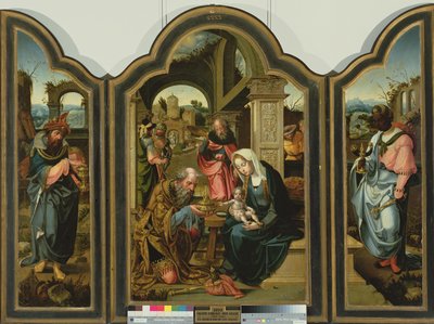 Aanbidding der Wijzen door Pieter Coecke van Aelst